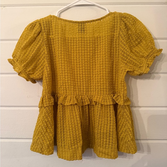 Maeve Yellow Ruffle Blouse - Picture 4 of 4